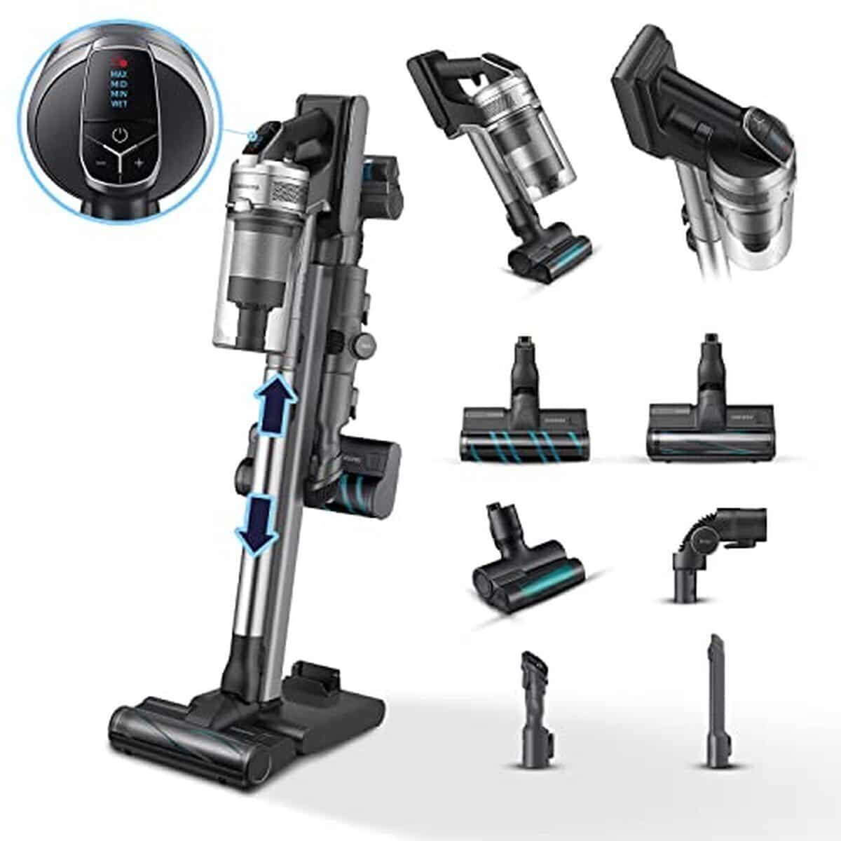 Test : samsung jet™ 90 complete, aspirateur sans fil de 200 W