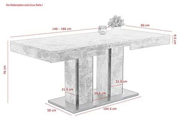 Découvrez notre test détaillé de la table extensible Hela Tische au style béton : design, fonctionnalité et avis pour une décoration moderne