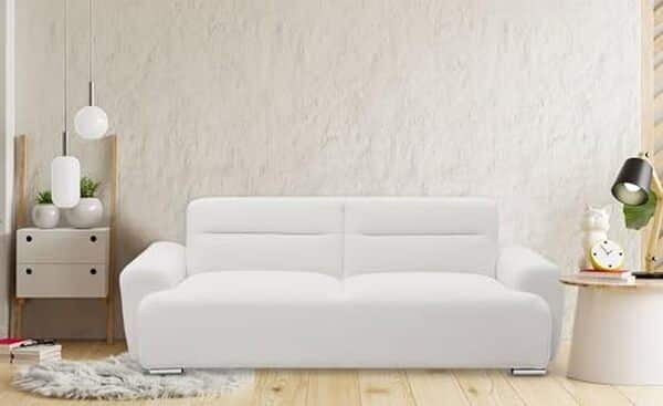 Découvrez notre avis détaillé sur le canapé-lit Menzzo Lucille 3 places en tissu bouclette crème : confort, design et praticité pour un salon chic et moderne.