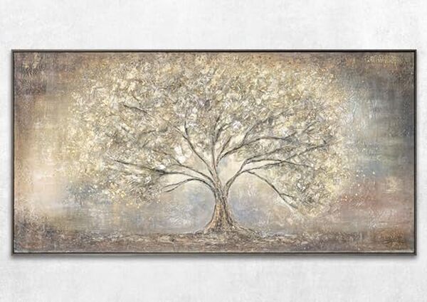 Découvrez notre avis sur le tableau YS Arbre d'or 100x50 cm : esthétique, qualité, et conseils pour embellir votre intérieur avec cette œuvre unique
