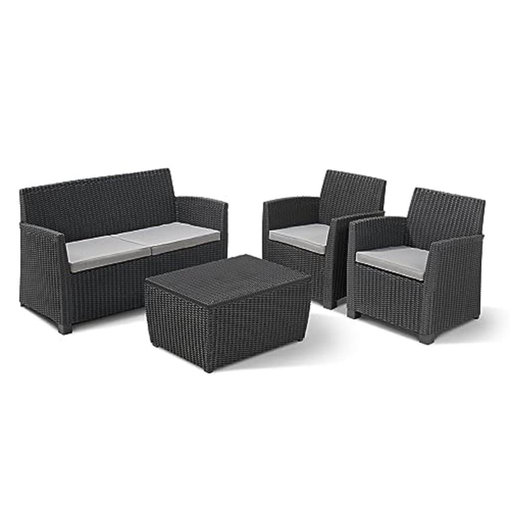 Test de l'ensemble table de rangement Mia en graphite