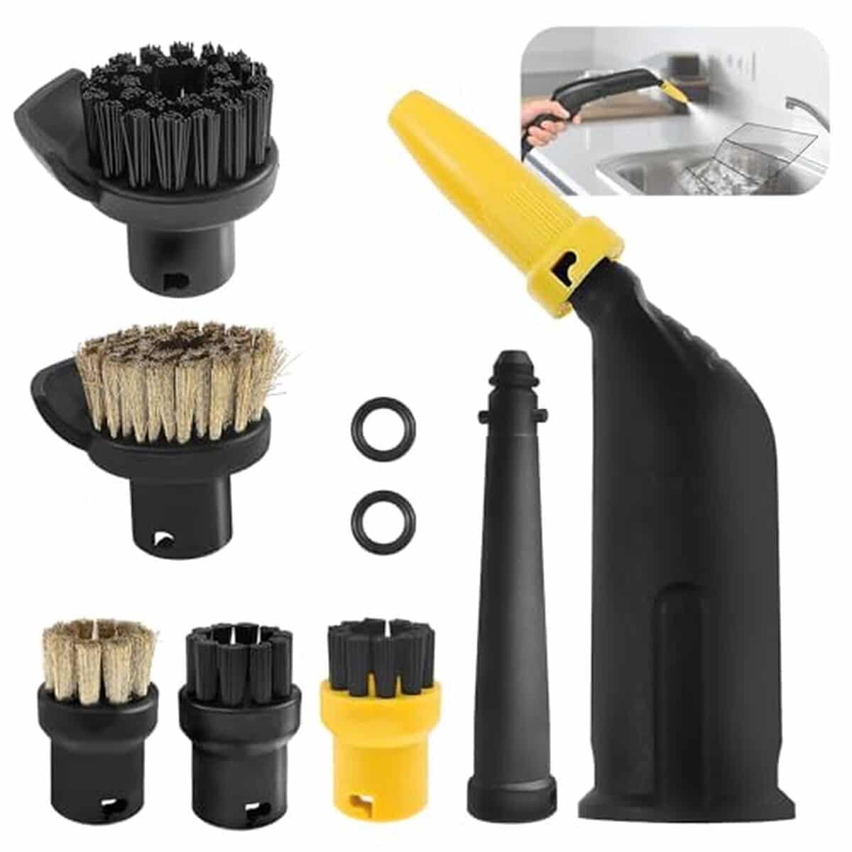 Test des accessoires Kärcher : lot complet pour SC1 à SC5