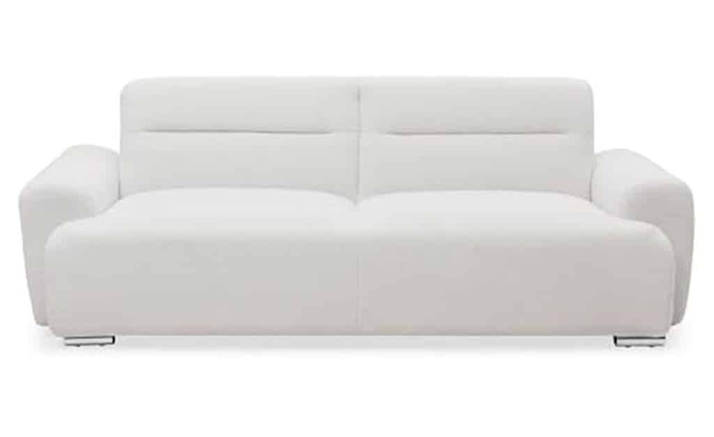 Test du canapé-lit Menzzo Lucille 3 places en tissu bouclette crème