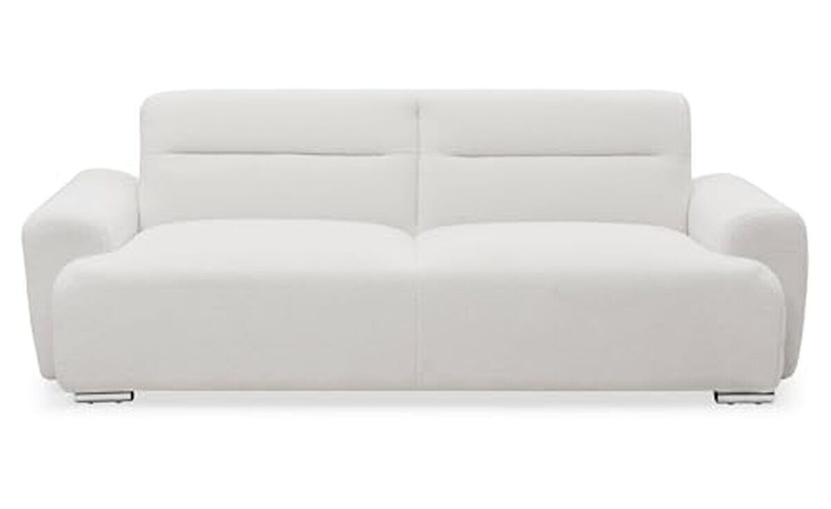 Test du canapé-lit Menzzo Lucille 3 places en tissu bouclette crème