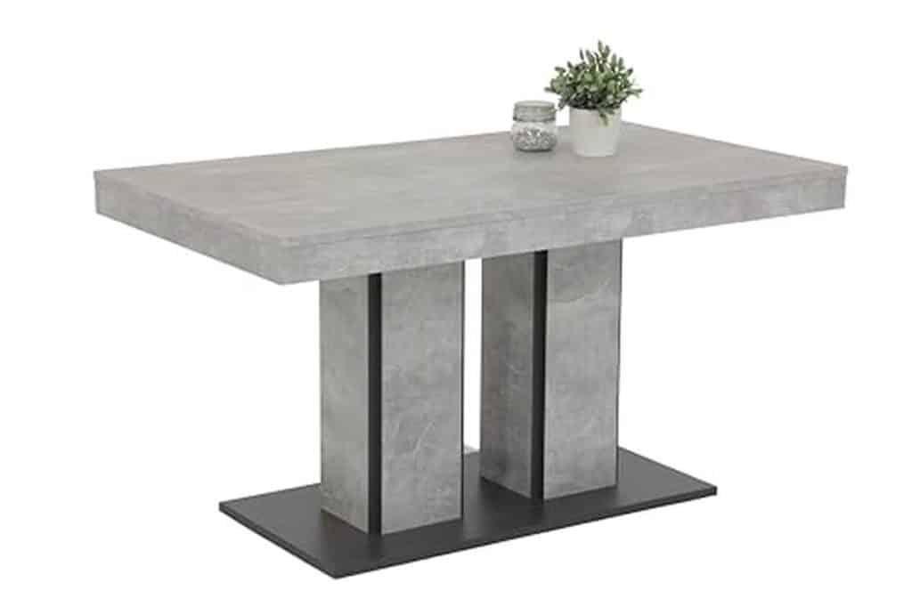 Test : table extensible Hela Tische style béton