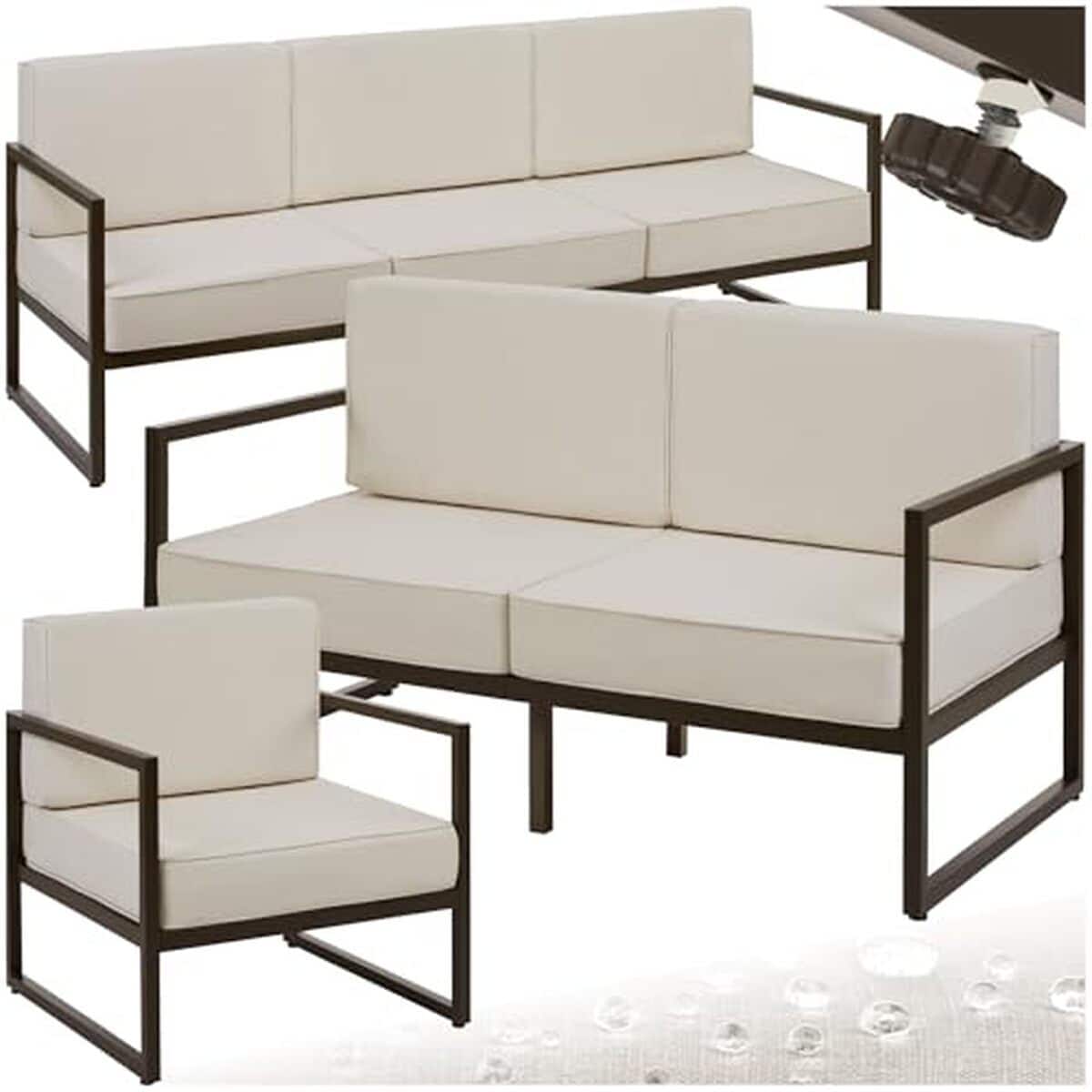 Test : canapé jardin TecTake®, confort et style