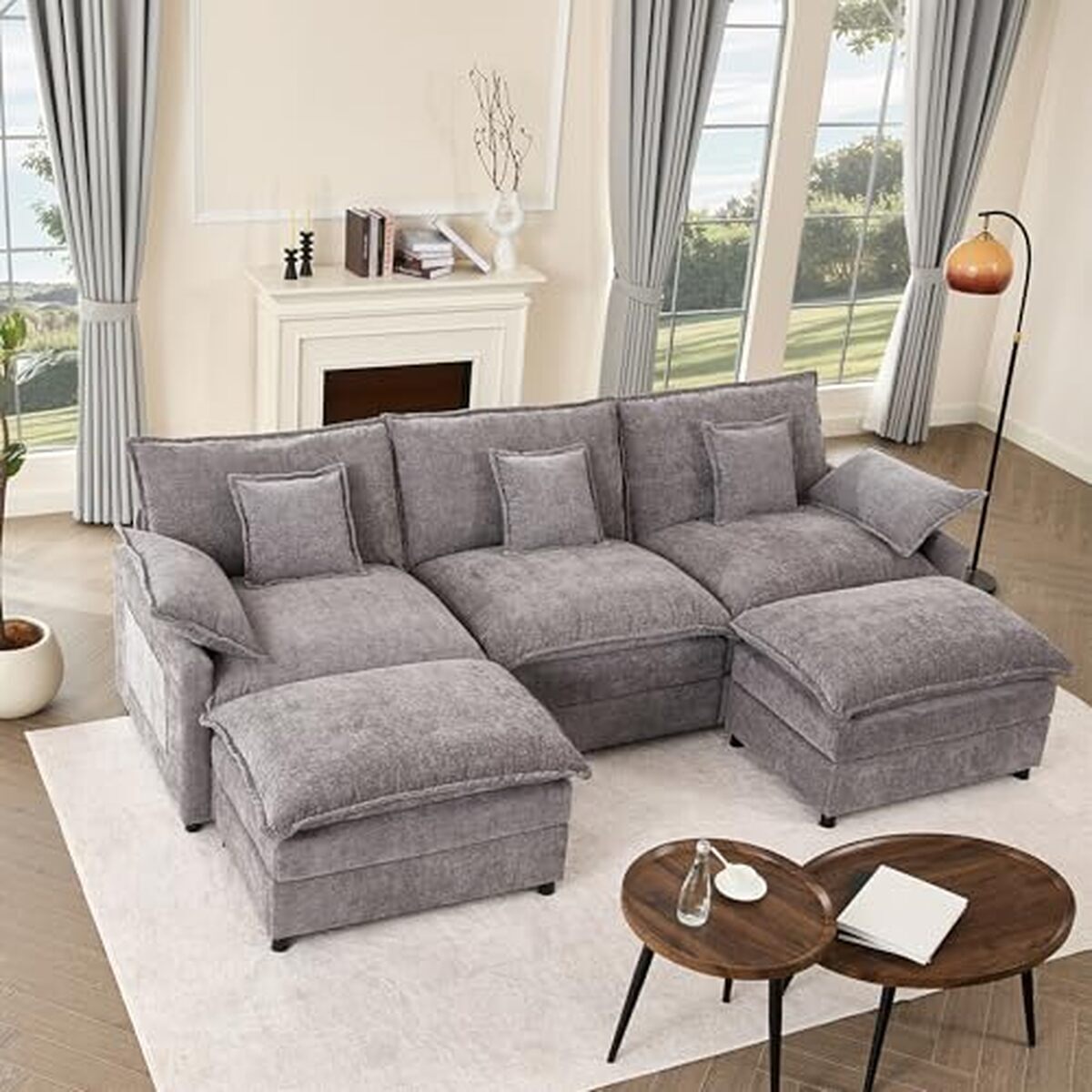 Test du canapé d'angle modulable en U Litbird : confort et style modernes