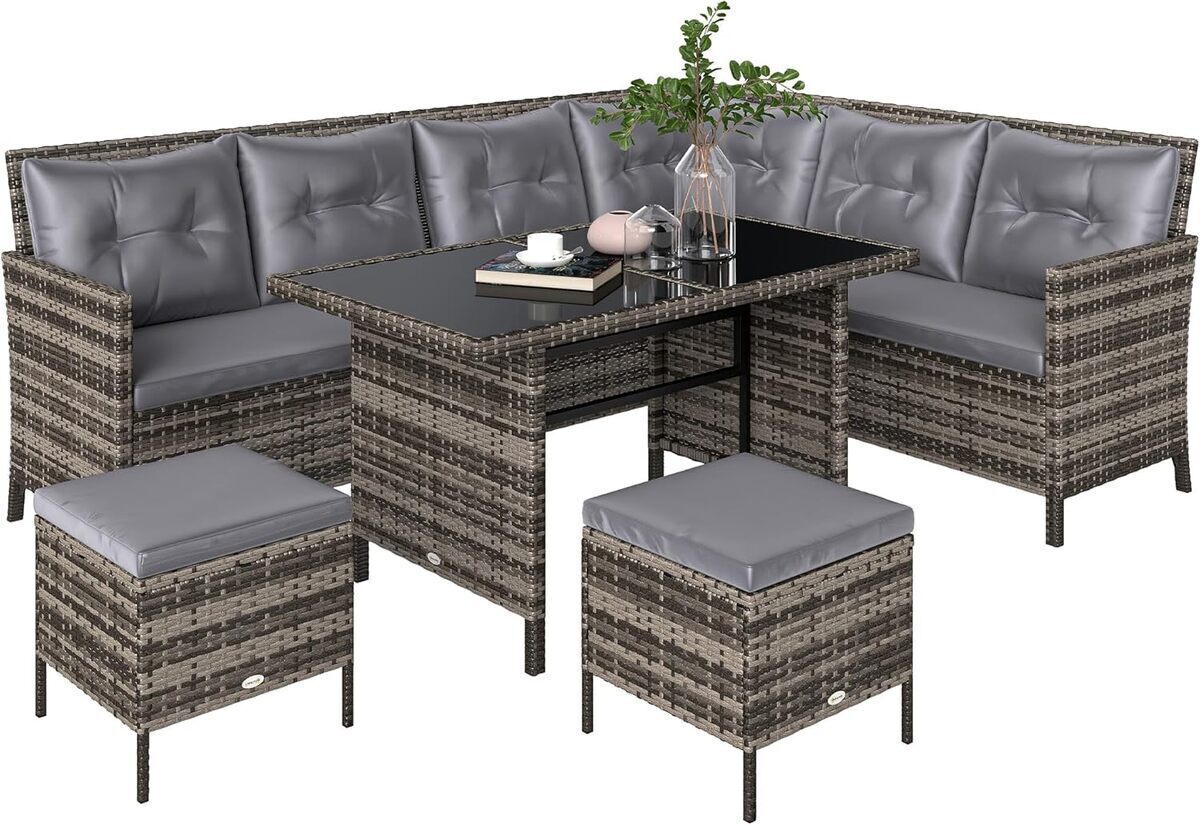 Test du salon de jardin Outsunny 8 personnes : confort et style assurés