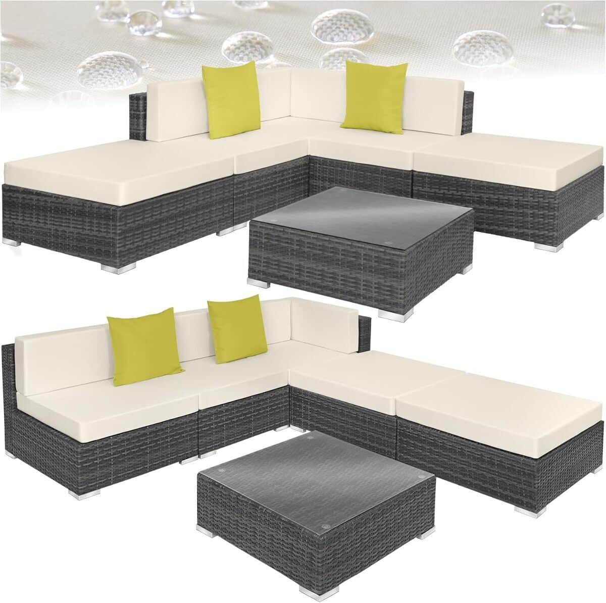 Test fauteuils et canapé XXL TecTake® pour le jardin