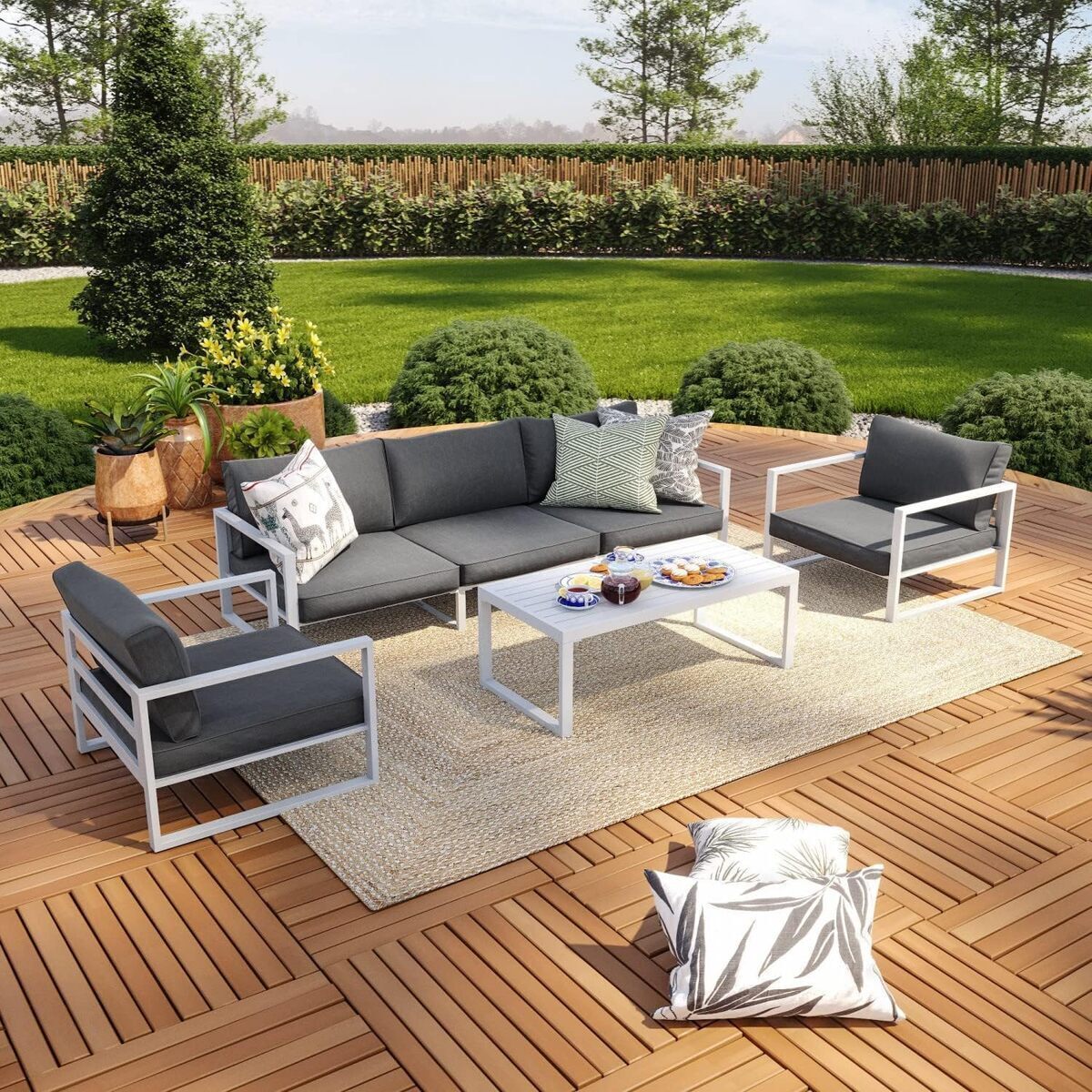 Test : salon de jardin Avril Paris vincennes en aluminium 5 places
