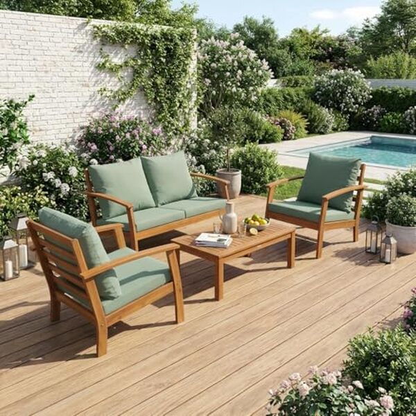 Découvrez notre test détaillé du salon de jardin Ushuaïa d'Alice's Garden : design épuré en bois d'acacia, confort et durabilité pour votre terrasse. 