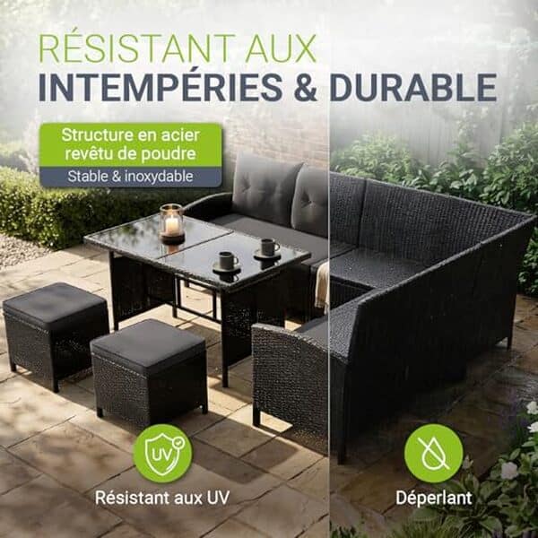 Découvrez notre test détaillé du salon de jardin Manacor : confort, style et qualité pour accueillir 7 personnes. Avis honnête et conseils d'achat.