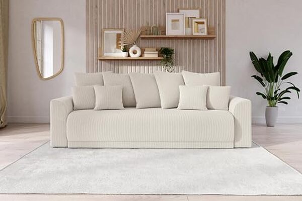 Découvrez notre test détaillé du canapé Nova 3 places Baïta en velours côtelé beige : confort, design et qualité analysés pour vous aider à bien choisir.