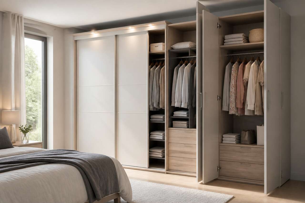 Armoire : portes coulissantes ou battantes ?