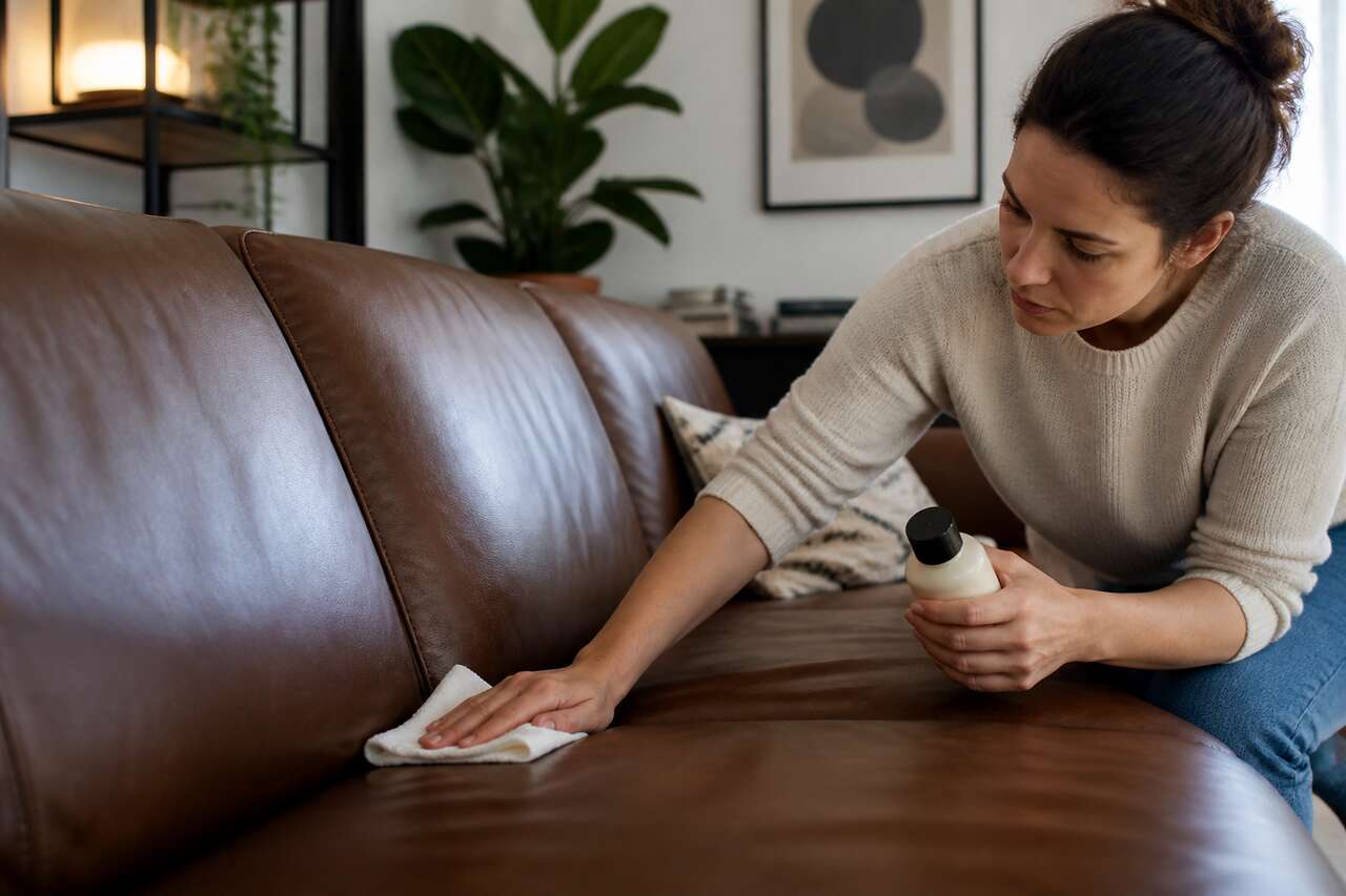 Comment nettoyer efficacement un canapé en cuir ?