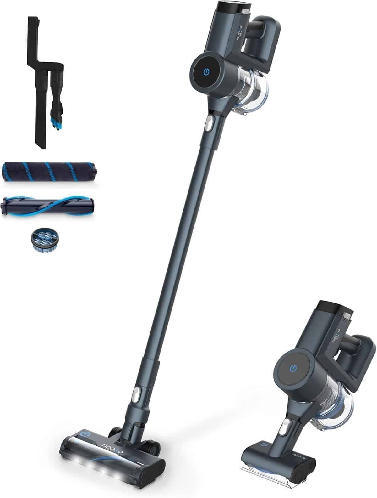 Test : aspirateur sans fil hoogo S5+ avec autonomie de 75 minutes