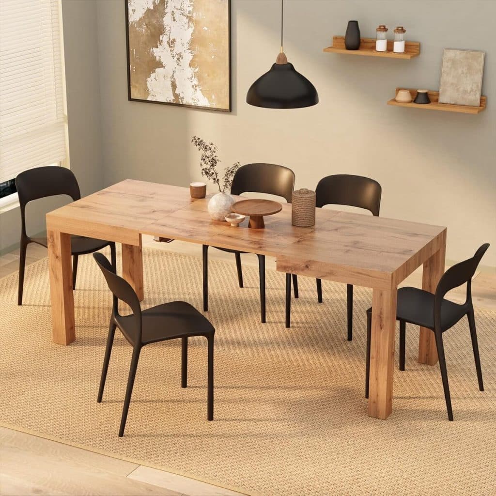 Test : table extensible Mobili FIVER First en bois rustique