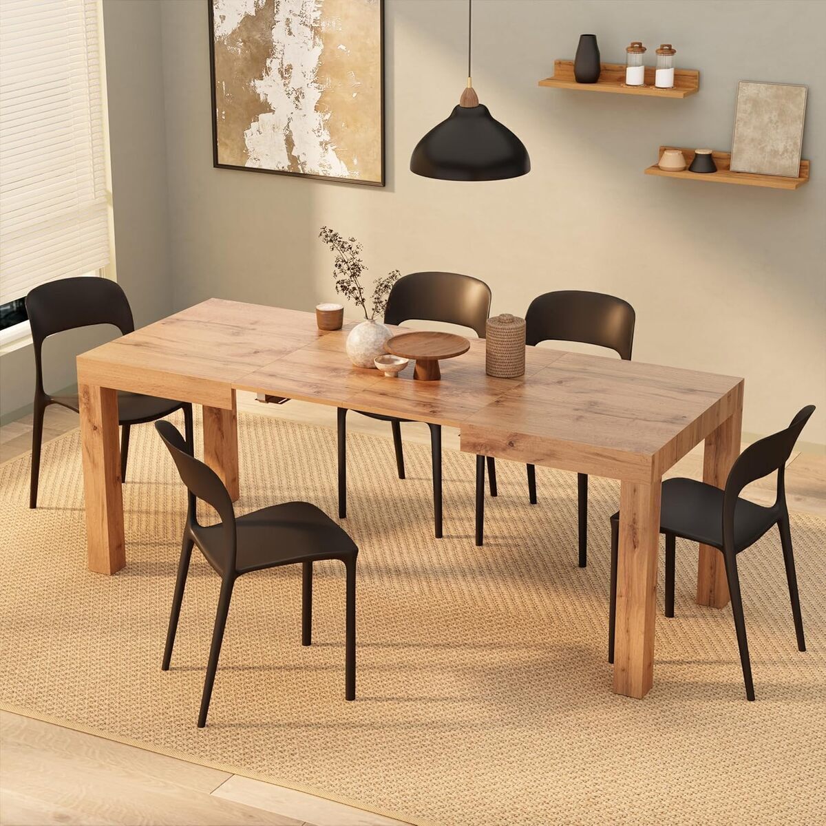 Test : table extensible Mobili FIVER First en bois rustique