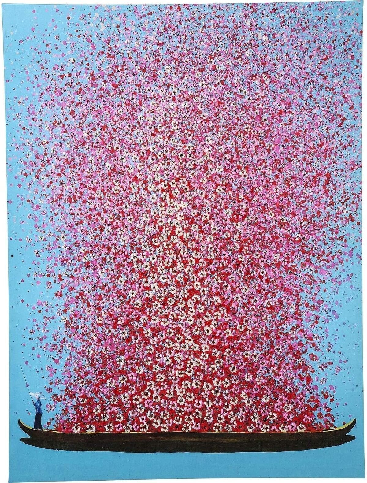 Avis sur le tableau Kare Design Touched Flower Boat : décoration murale multicolore