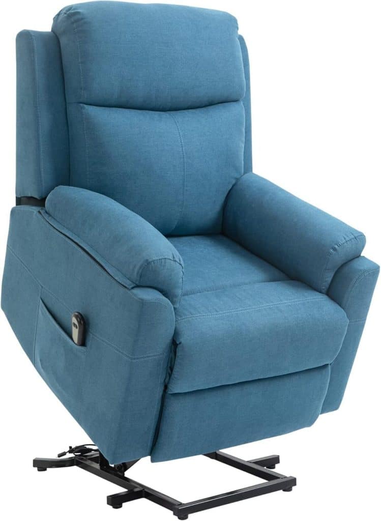 Test du fauteuil releveur électrique HOMCOM bleu