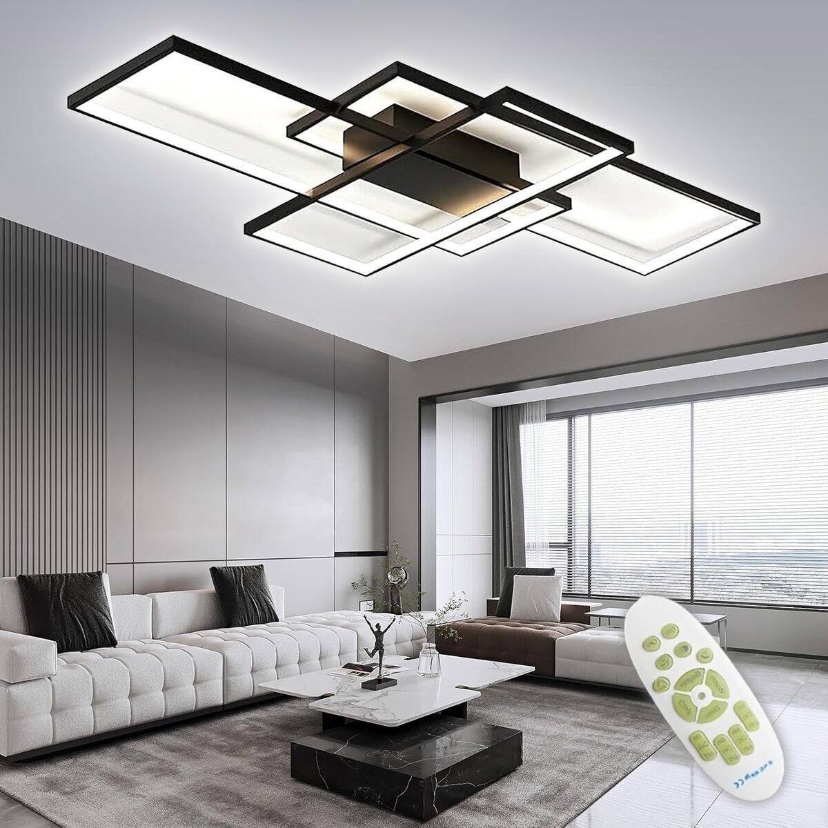 Test du plafonnier TYJY LED 105W avec télécommande
