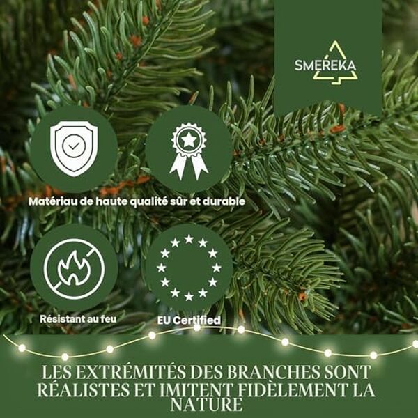 Découvrez notre test détaillé du sapin de Noël artificiel SMEREKA® 210 cm. Réalisme, qualité et praticité : tous les avis pour choisir votre sapin. 