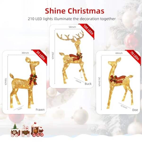 Découvrez notre avis complet sur la famille de rennes lumineux 210 lumières. Caractéristiques, avantages et conseils pour bien choisir votre décoration de Noël. 